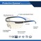 Ge Safety Glasses, Anti-Fog & Anti-Scratch, Mirror, I/O Lens, Gray/Blue Frame GE101MAF - alternate 2